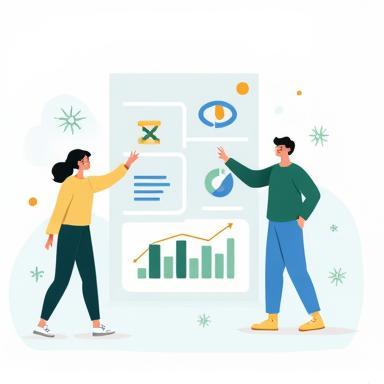 Illustration representing helpful information or a comparison chart
