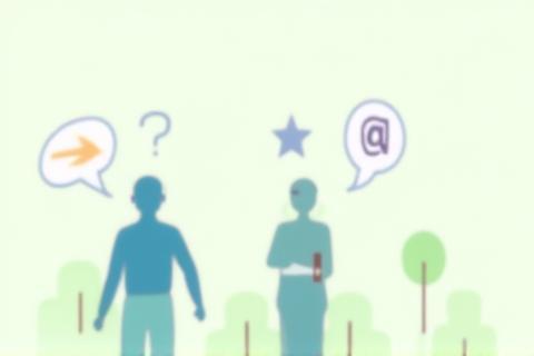 Illustration of a customer support icon